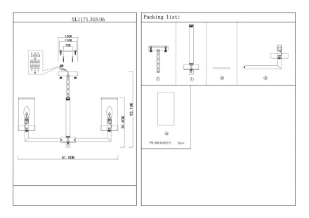 Подвесная люстра ST LUCE MASINE SL1171.303.06