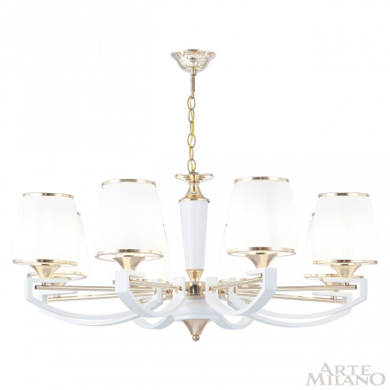Подвесная люстра Arte Milano Florentia-2457 302457/8 Wh/Gd