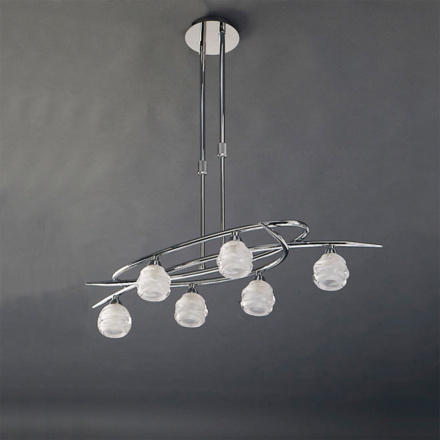 Подвесная люстра Mantra Loop Chrome 1801