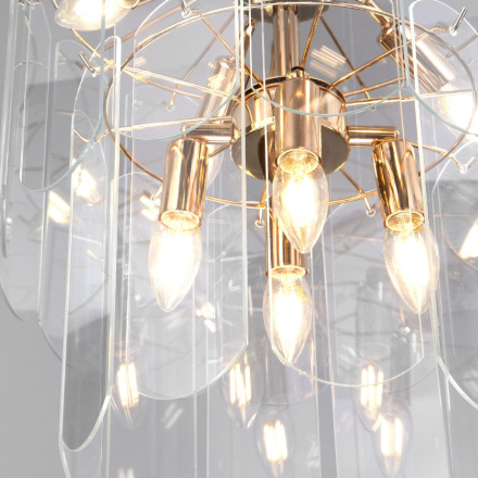 Подвесная люстра Eurosvet Claire 60170/8 золото Smart a070629