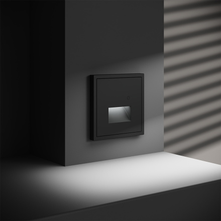 Подсветка светодиодная с датчиком Voltum S70 VLS070708 (черный матовый)