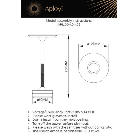 Настольная лампа Aployt Markel APL.064.04.05