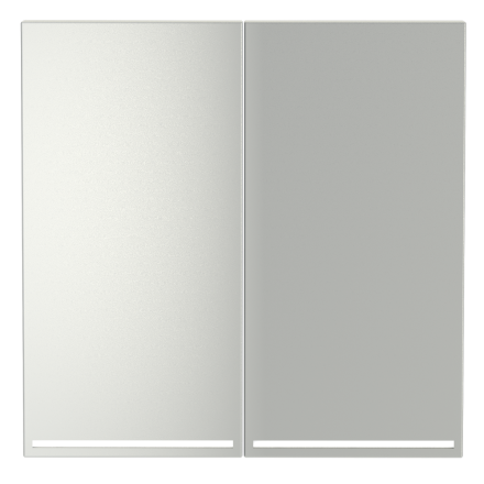 Клавиши для выключателя/переключателя двухклавишного с подсветкой Voltum S70 (сталь) VLS000405