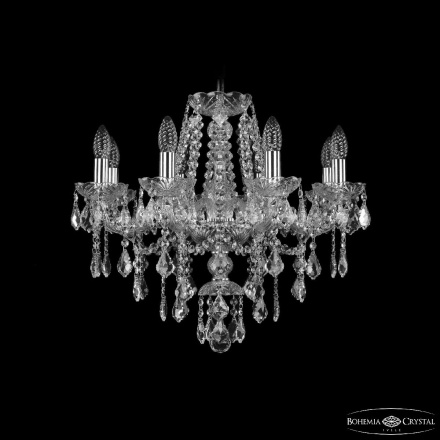 Подвесная люстра Bohemia Ivele Crystal 1415/8/200 Ni Leafs