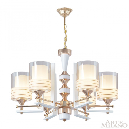 Подвесная люстра Arte Milano Florentia-6087 306087/6 Wh/Gd
