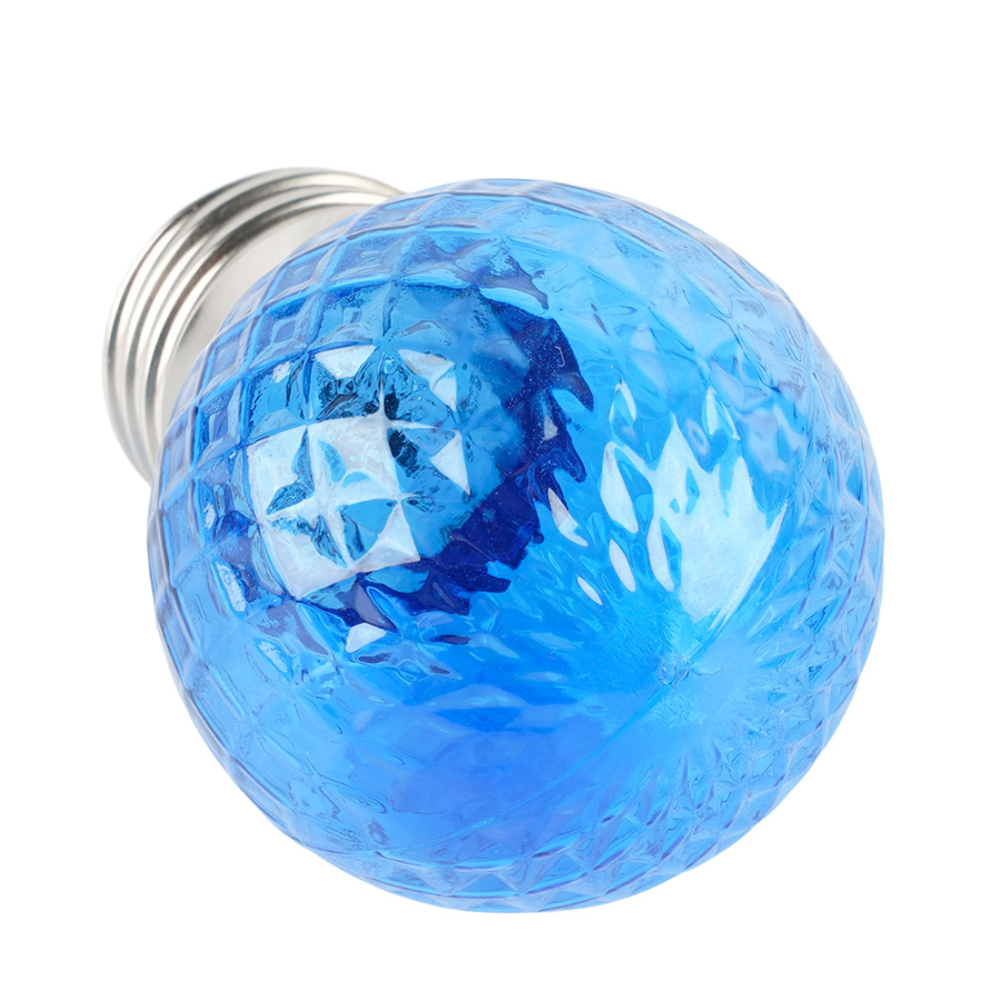 Лампа светодиодная Feron LB-385 шар синий прозрачный E27 1W 230V 52162