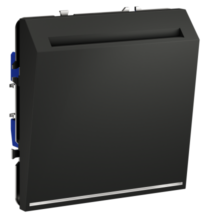 Выключатель встраиваемый Voltum S70 карточный 16А, (графит) VLS010707