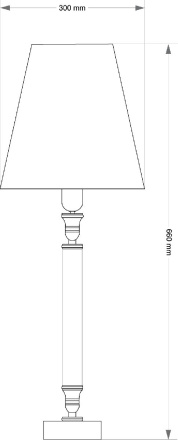 Настольная лампа Kutek Napoli NAP-LG-1(N/A)300