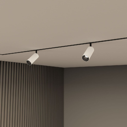 Трековый однофазный светильник Denkirs Smart Spot DK8040-BW+BK