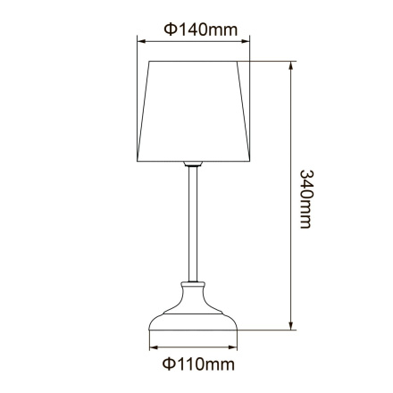 Настольная лампа Uniel UML-B309 E14 CHROME/DARK BLUE UL-00012426