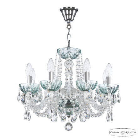 Подвесная люстра Bohemia Ivele Crystal 5402/8/165 Ni Birusa/M-1H