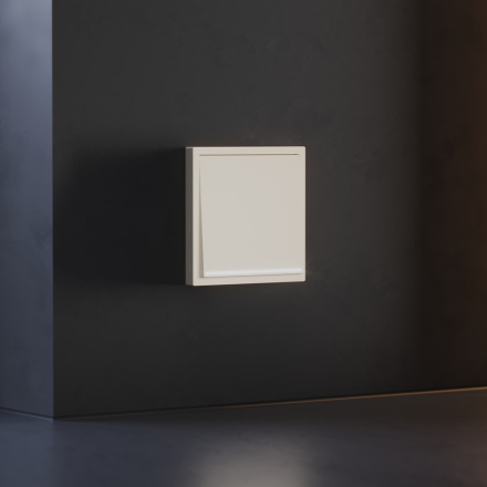 Клавиша для выключателя/переключателя одноклавишного с подсветкой Voltum S70 (хлопок) VLS000213