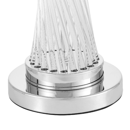 Настольная лампа Lumina Deco Villanova LDT 302 CHR+WT